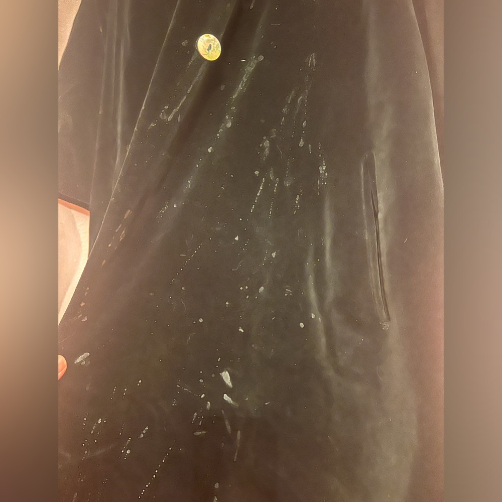 Velvet button down coat 🧥 stained - Picture 4 of 4